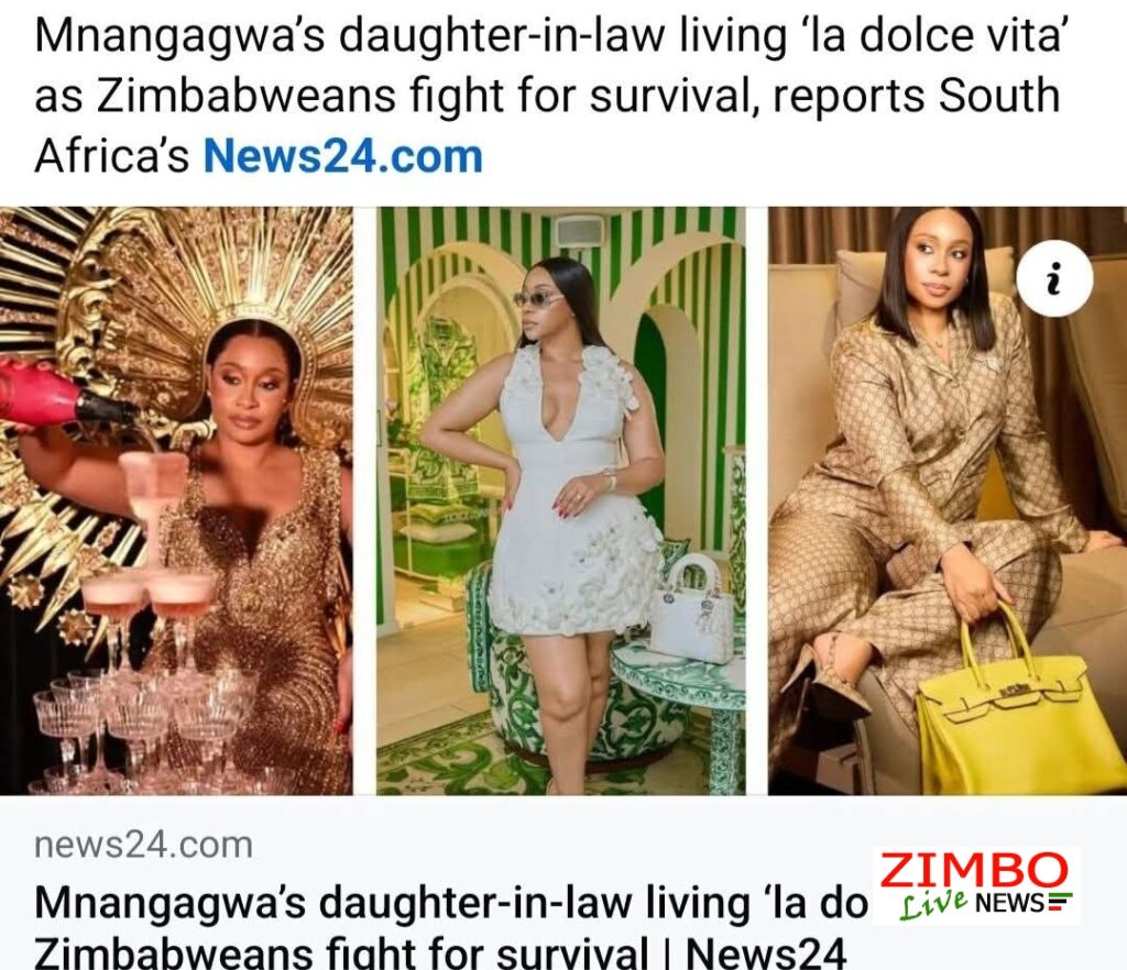 Mnangagwa’s Daughter-in-Law Living ‘La Dolce Vita’ as Zimbabweans Struggle for Survival screenshot20250828121050facebook